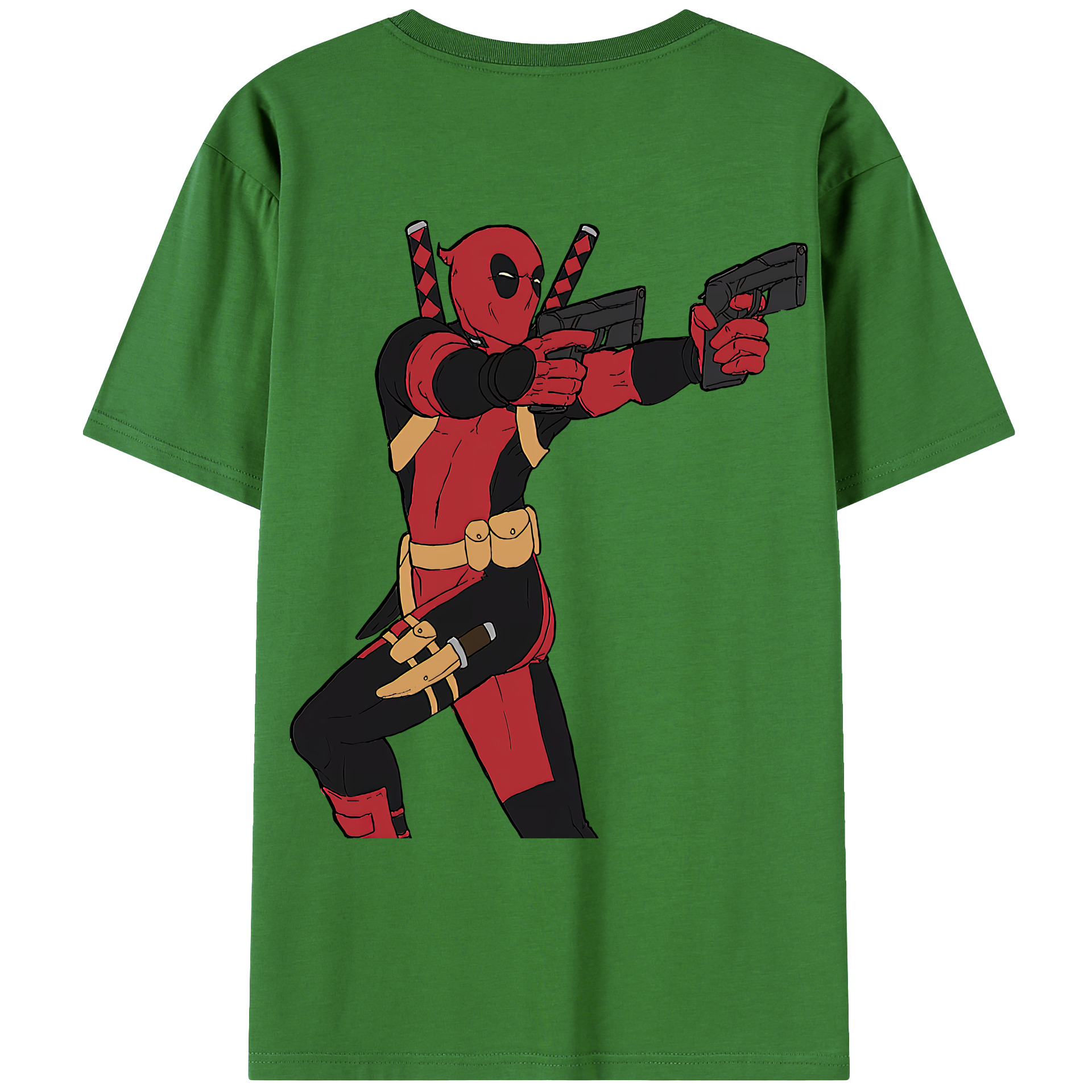 （画像用） Deadpool デッドプール レディース半袖Tシャツ(バックプリント)
